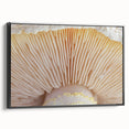 Black and white framed canvas featuring a close-up floral design, ideal for bedroom wall art with a vintage poster style.
