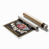 Retro Jim Beam Black Bourbon Poster Art - Vintage Wall Decor