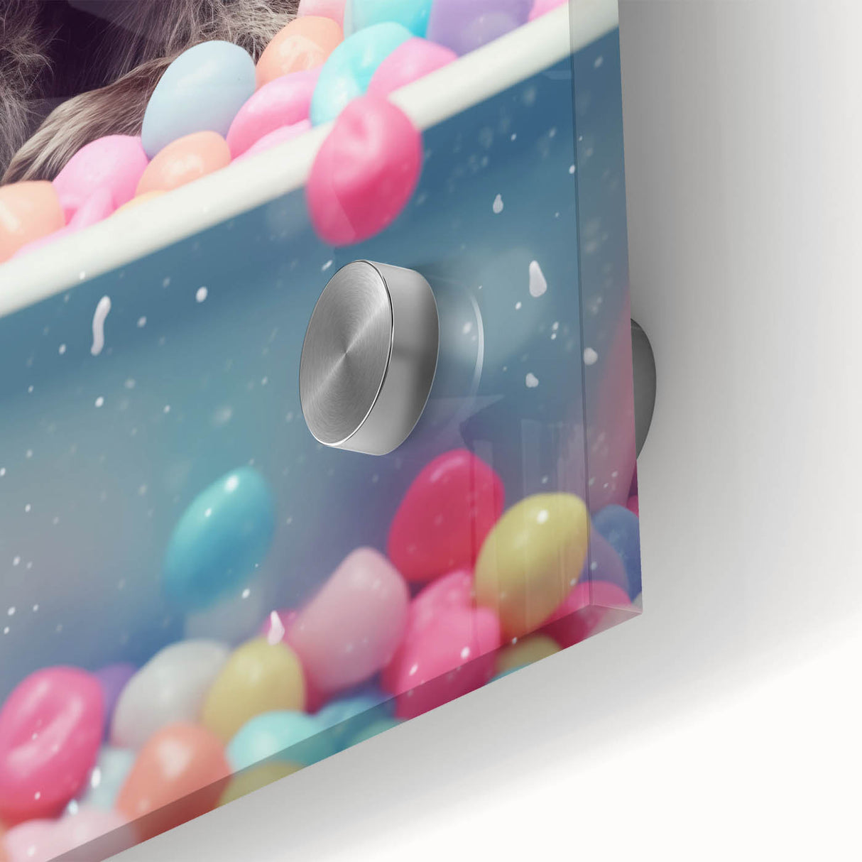 Colorful Raccoon Bathroom Wall Art - Fun and Vibrant Bathroom Decor