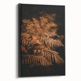 Black and white vintage poster art of a fall landscape on framed canvas, ideal for bedroom wall decor.