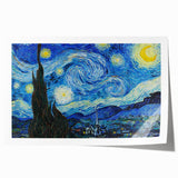 Extra large rolled canvas print featuring a Van Gogh-inspired floral design in vibrant colors.