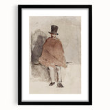 Impressionist Wall Art - The Man in the Tall Hat by Edouard Manet
