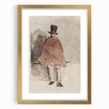Impressionist Wall Art - The Man in the Tall Hat by Edouard Manet