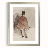 Impressionist Wall Art - The Man in the Tall Hat by Edouard Manet