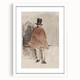 Impressionist Wall Art - The Man in the Tall Hat by Edouard Manet