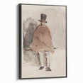 Impressionist Wall Art - The Man in the Tall Hat by Edouard Manet