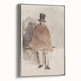 Impressionist Wall Art - The Man in the Tall Hat by Edouard Manet