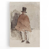 Impressionist Wall Art - The Man in the Tall Hat by Edouard Manet
