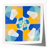 Modern Wall Art - Geometric Abstract Design in Vibrant Circular Layers