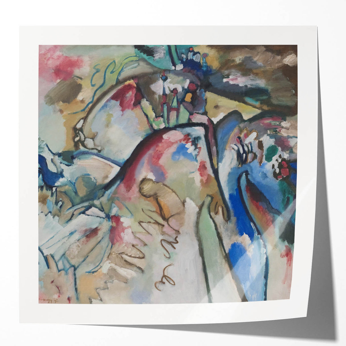 Modern Wall Art - Abstract Expressionist Design with Vibrant Movement