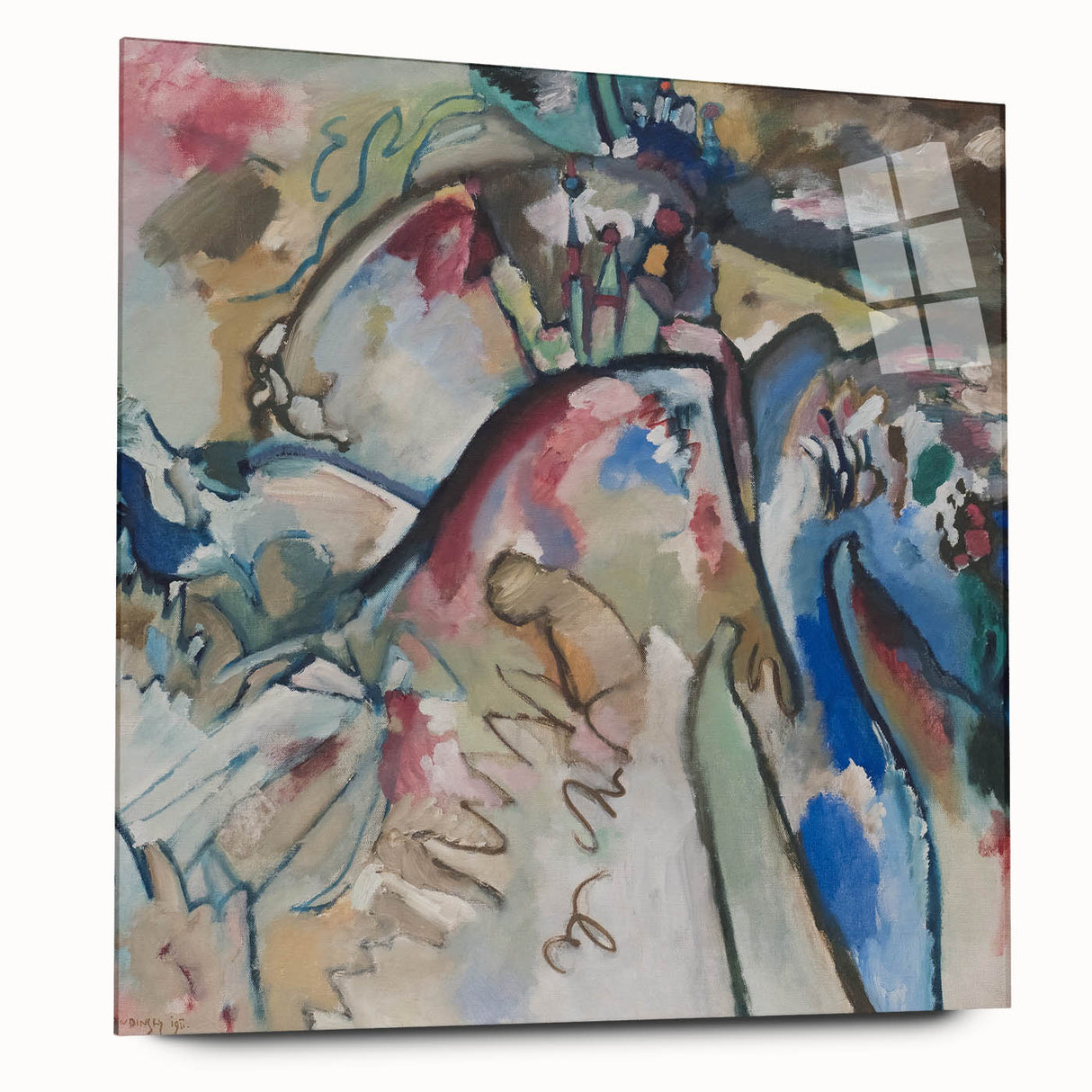 Modern Wall Art - Abstract Expressionist Design with Vibrant Movement