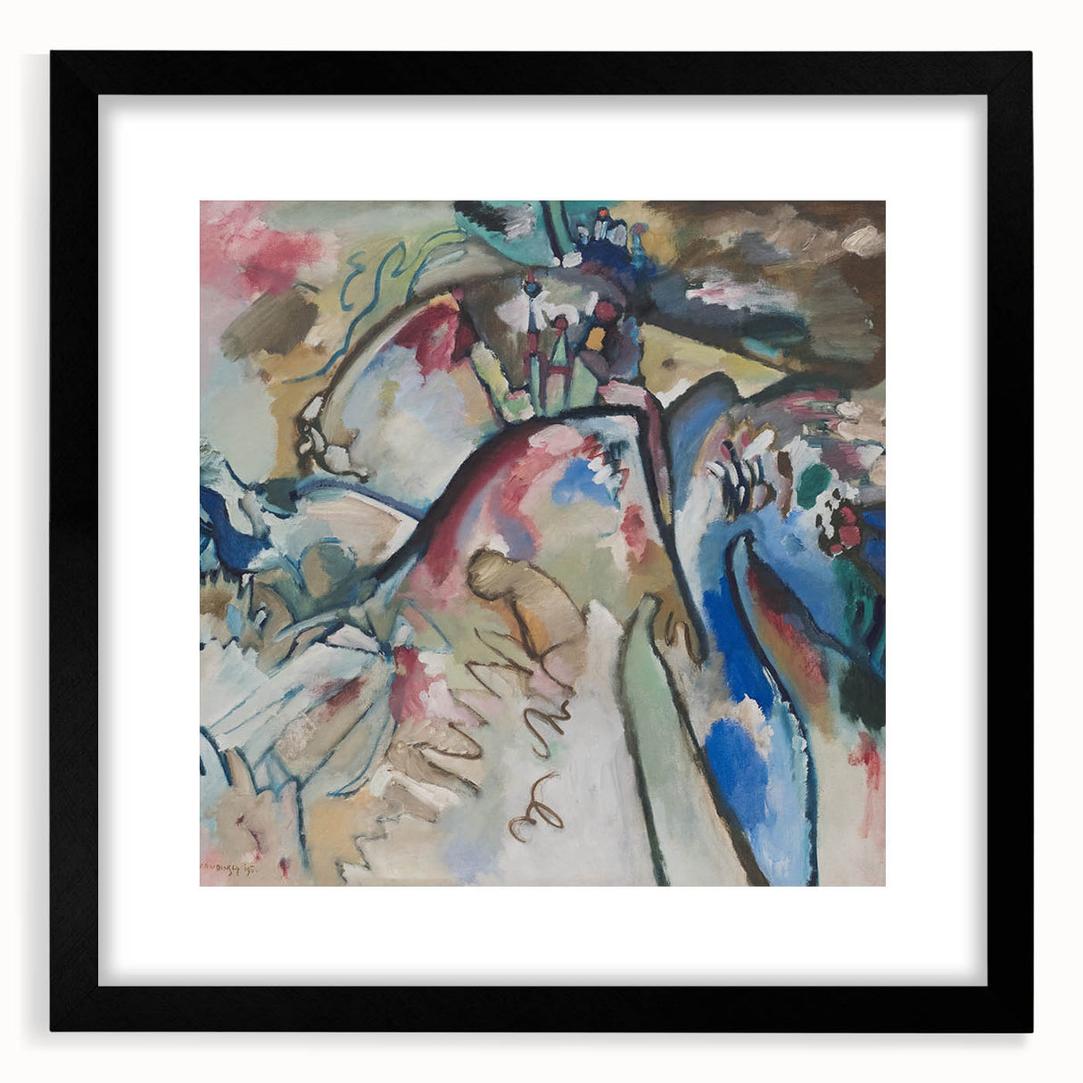 Modern Wall Art - Abstract Expressionist Design with Vibrant Movement