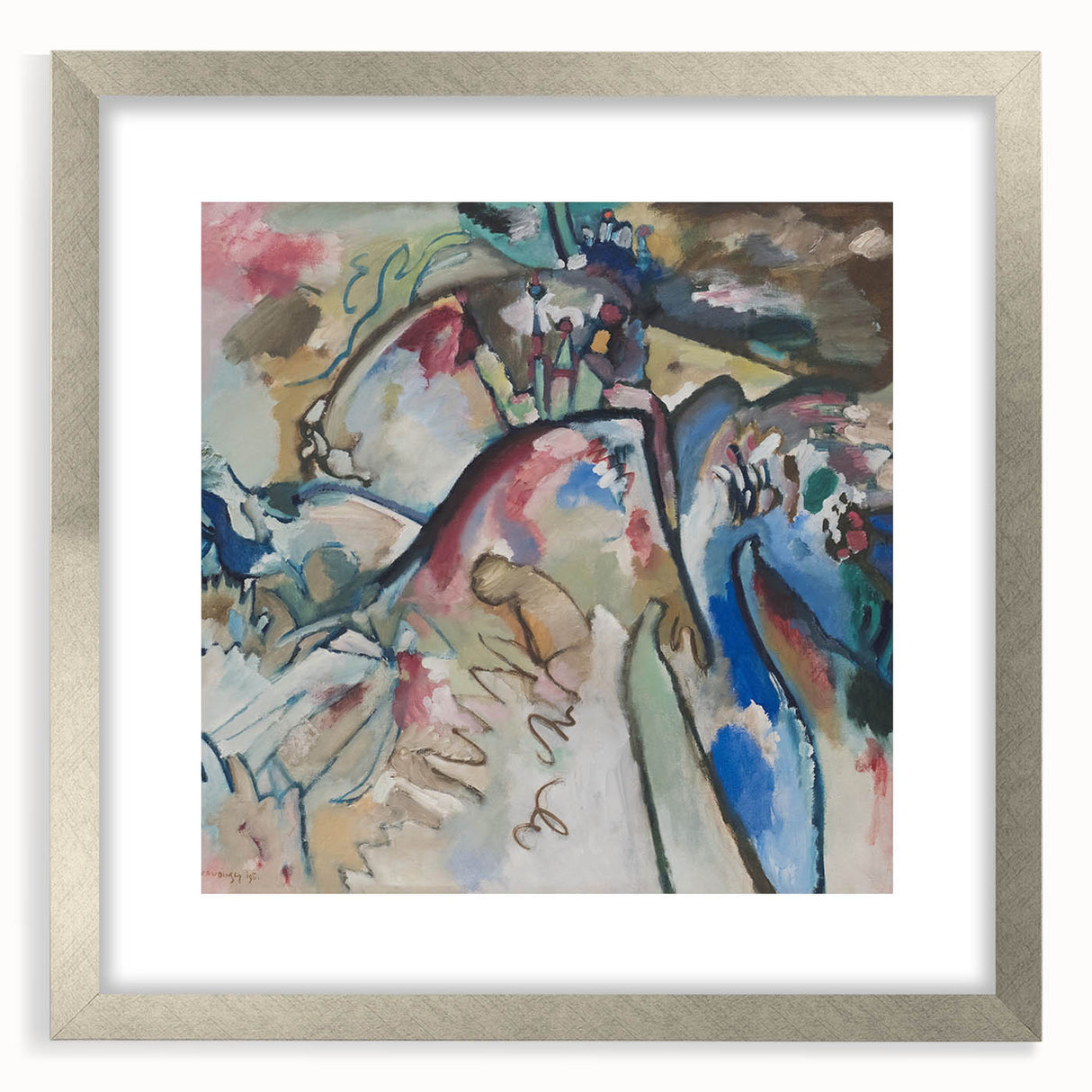 Modern Wall Art - Abstract Expressionist Design with Vibrant Movement