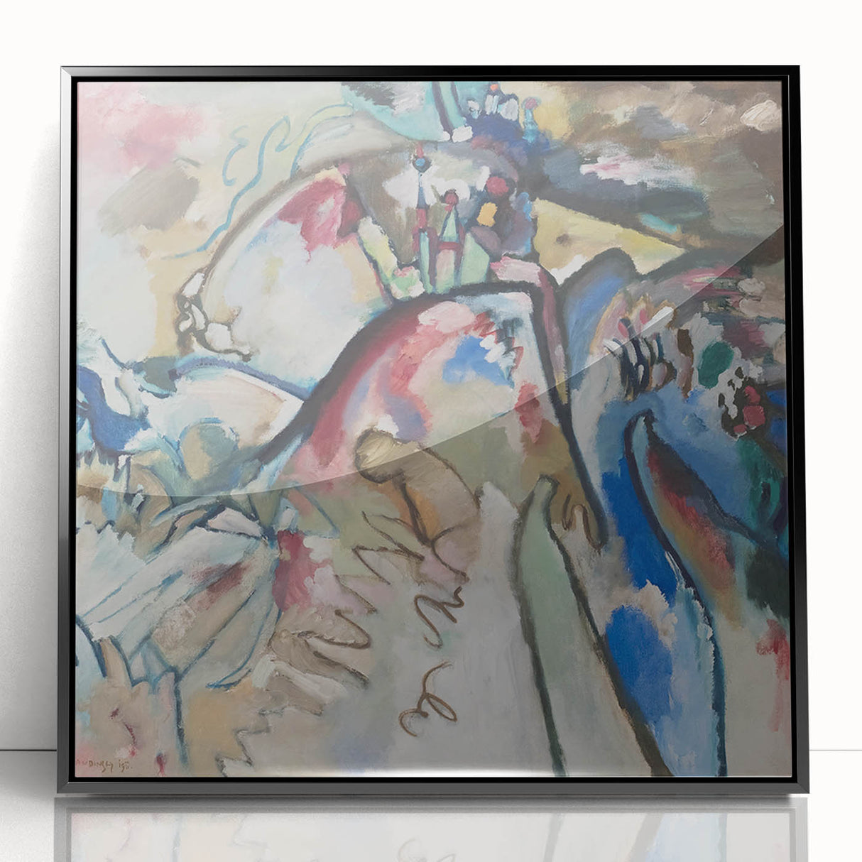 Modern Wall Art - Abstract Expressionist Design with Vibrant Movement