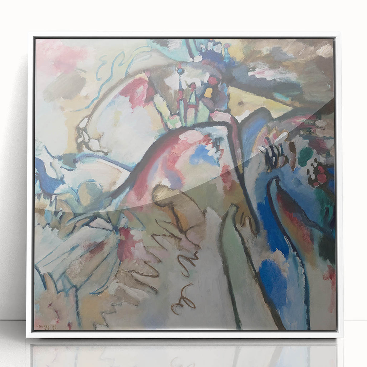 Modern Wall Art - Abstract Expressionist Design with Vibrant Movement