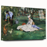 Impressionist Wall Art: The Monet Family in Their Garden by Édouard Manet