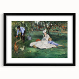 Impressionist Wall Art: The Monet Family in Their Garden by Édouard Manet