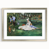 Impressionist Wall Art: The Monet Family in Their Garden by Édouard Manet