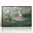Impressionist Wall Art: The Monet Family in Their Garden by Édouard Manet