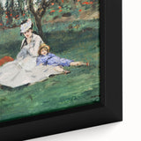 Impressionist Wall Art: The Monet Family in Their Garden by Édouard Manet