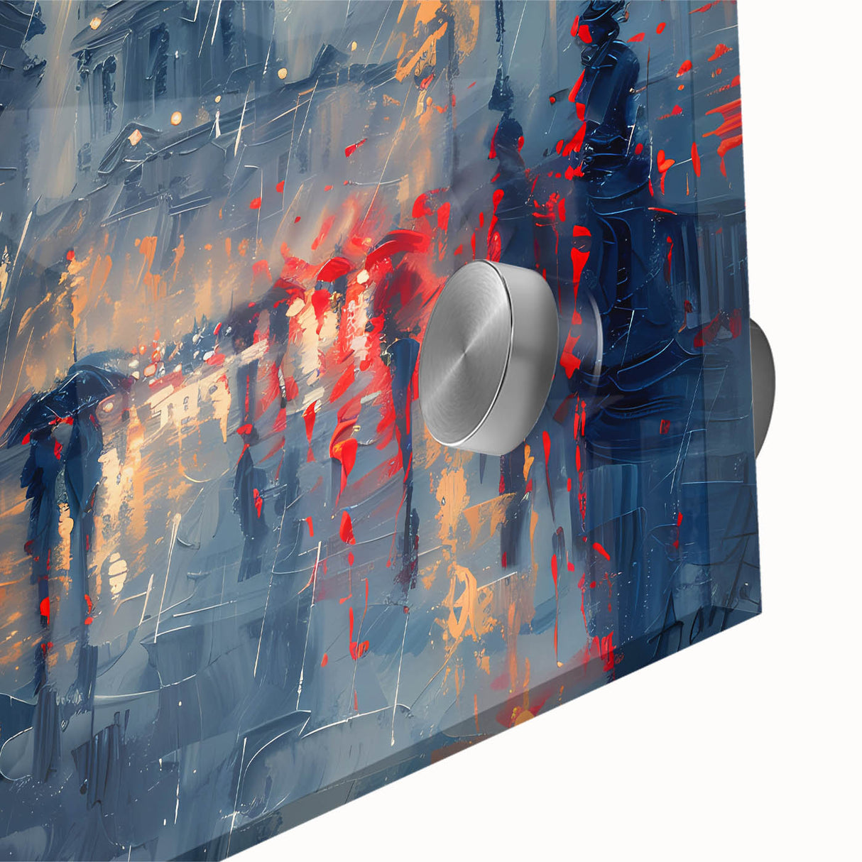 Romantic Rainy Cityscape Office Wall Art – Corporate Decor