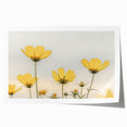 Close-up floral art on rolled print featuring soft pink and green hues, ideal for dining room or bathroom wall decor.