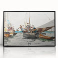 Vibrant Realism Market Scene | Nassau Market by Winslow Homer Print