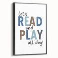 Let's Read and Play - Boys Room Wall Art Kids Wall Art Prints