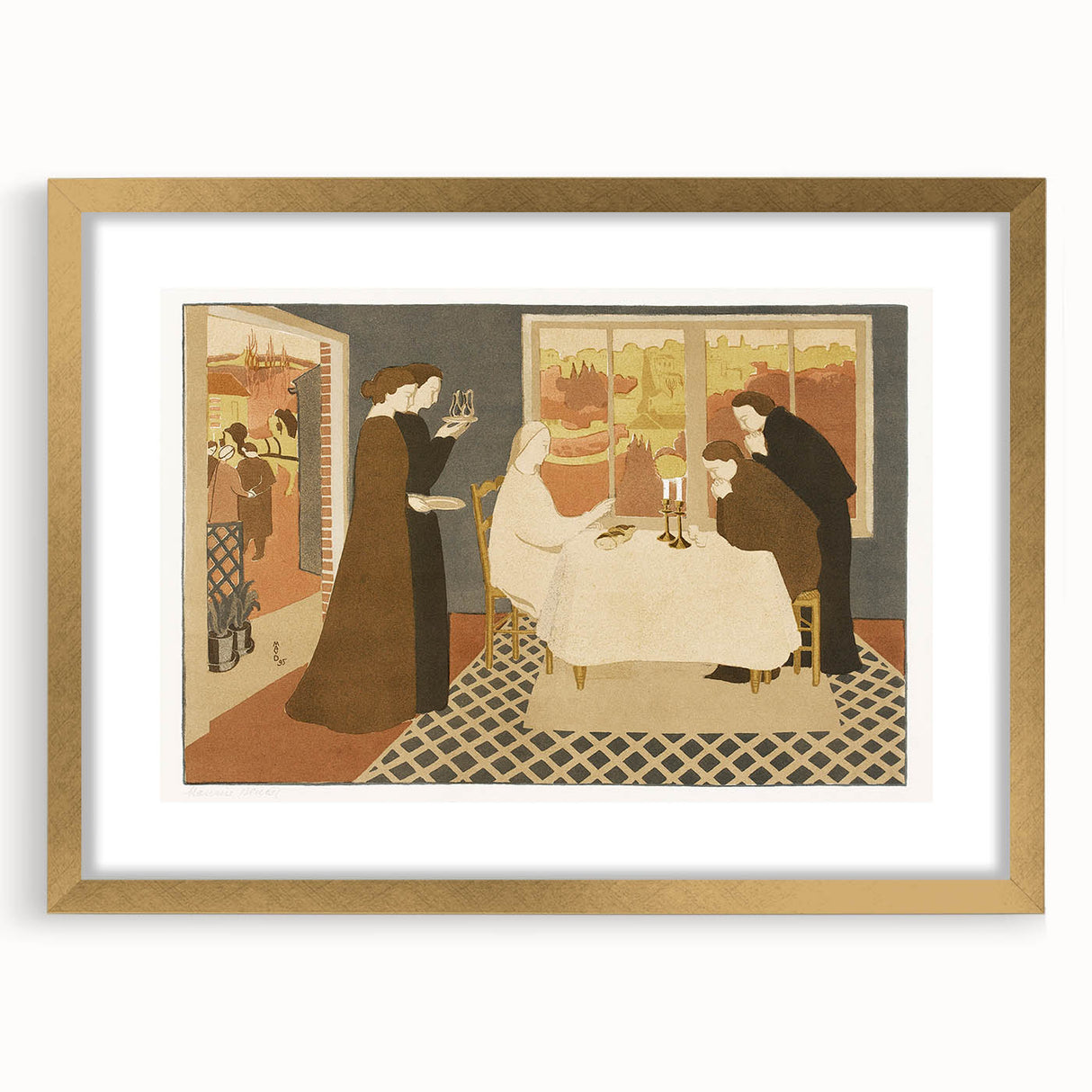 French Impressionist Art - Pilgrims of Emmaus by Maurice Denis Print