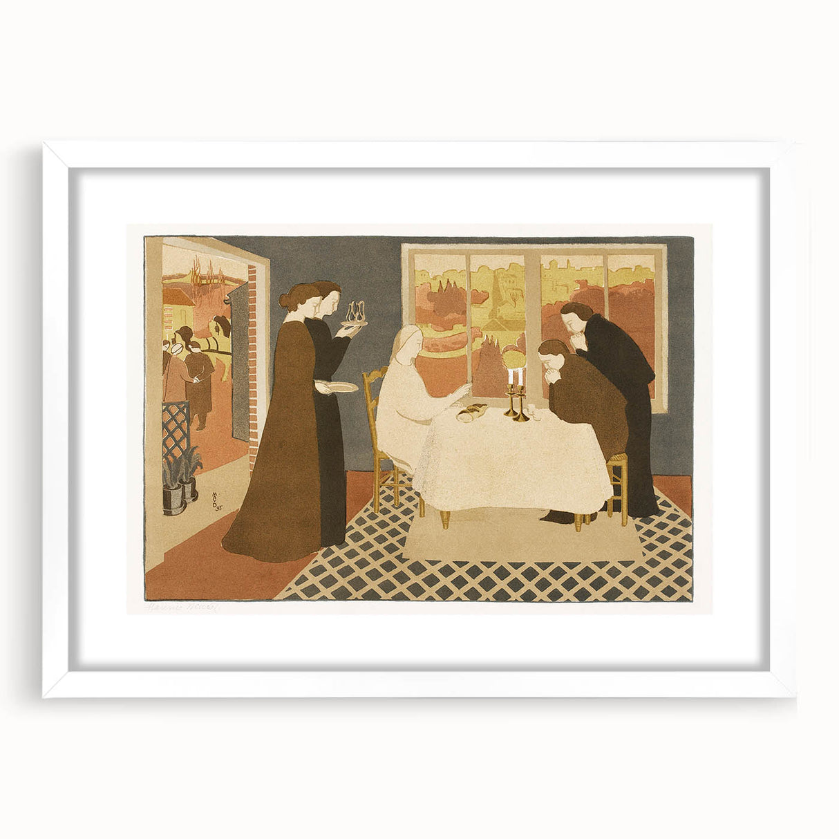 French Impressionist Art - Pilgrims of Emmaus by Maurice Denis Print