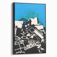 Modern Wall Art - Bold Recycle Poster with Vibrant Eco Message