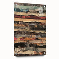 Layered Rustic Wall Art - Textured Earth Tones for Farmhouse Decor