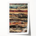 Layered Rustic Wall Art - Textured Earth Tones for Farmhouse Decor