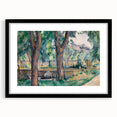Impressionist Landscape Art - The Pool at Jas de Bouffan by Cézanne