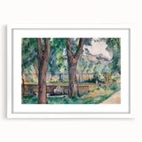 Impressionist Landscape Art - The Pool at Jas de Bouffan by Cézanne