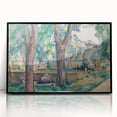 Impressionist Landscape Art - The Pool at Jas de Bouffan by Cézanne