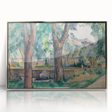 Impressionist Landscape Art - The Pool at Jas de Bouffan by Cézanne