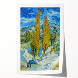 Impressionist Landscape - The Poplars at Saint-Rémy by Vincent van Gogh