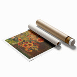 Modern Wall Art - Vibrant Floral Bouquet in Expressive Brushstrokes
