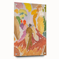 Modern Wall Art - Abstract Contemporary Faun and Nymph Painting Print
