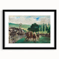 Impressionist Painting - The Races at Longchamp by Édouard Manet