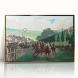 Impressionist Painting - The Races at Longchamp by Édouard Manet