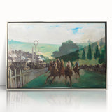 Impressionist Painting - The Races at Longchamp by Édouard Manet