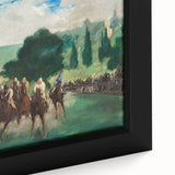 Impressionist Painting - The Races at Longchamp by Édouard Manet