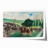 Impressionist Painting - The Races at Longchamp by Édouard Manet