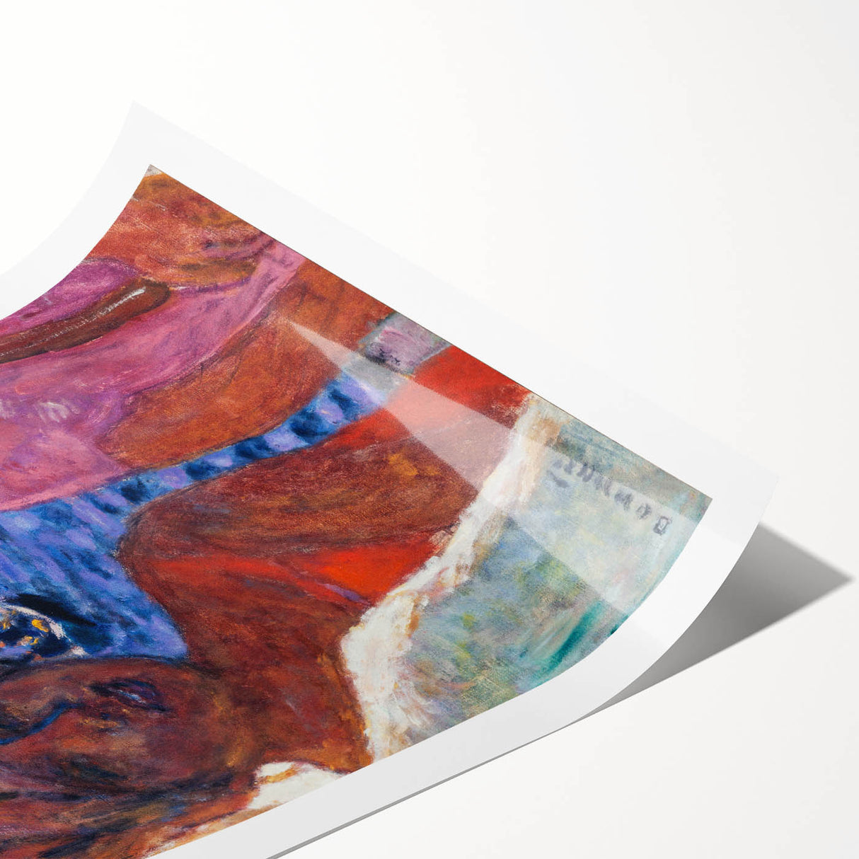 Modern Wall Art - Vibrant Abstract Nautical Scene with Human Figures