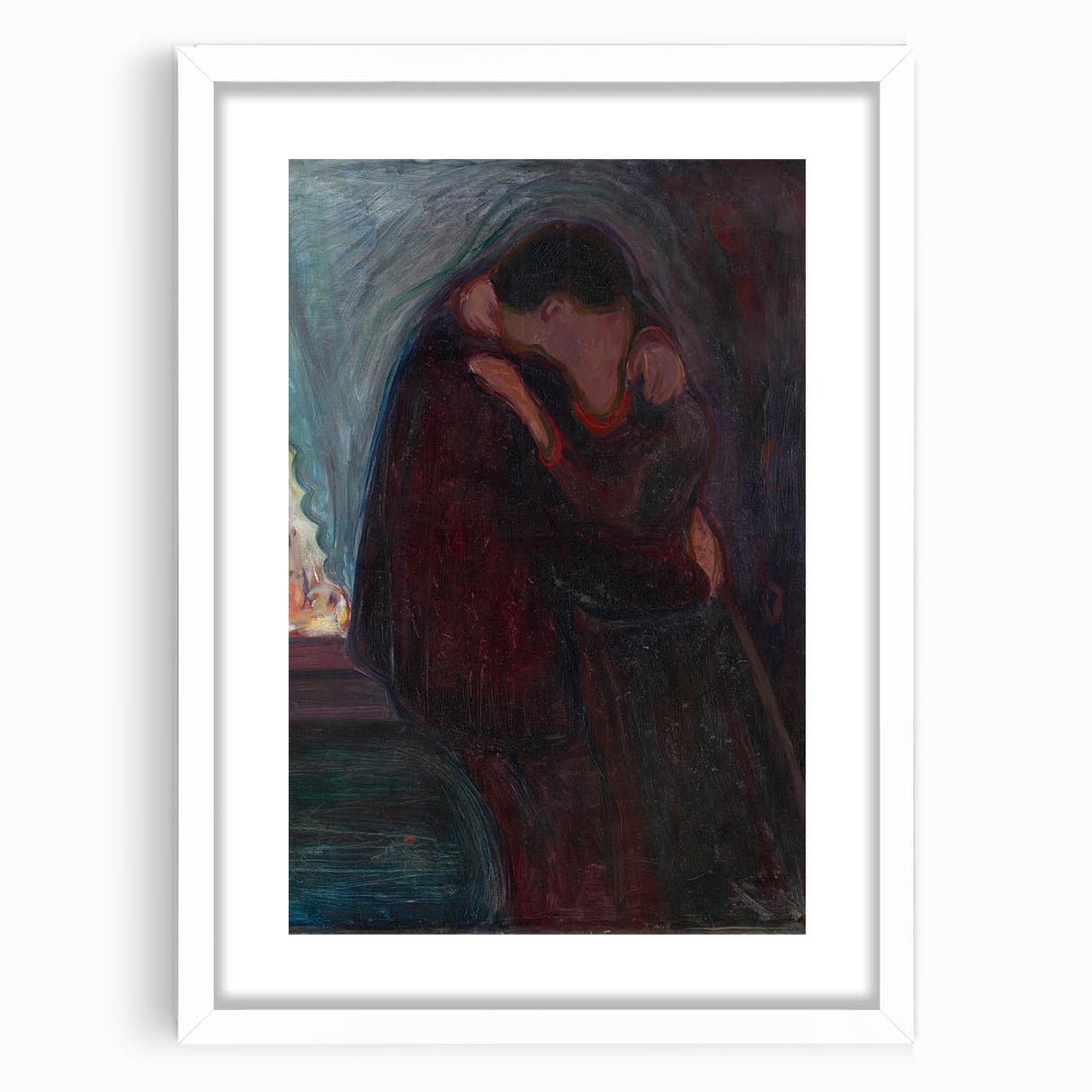 Expressionist Art - The Kiss: Modern Expressionism Wall Decor
