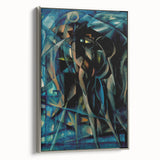 Modern Wall Art Print - Abstract Figures in Blue by Berlin - Bold Decor