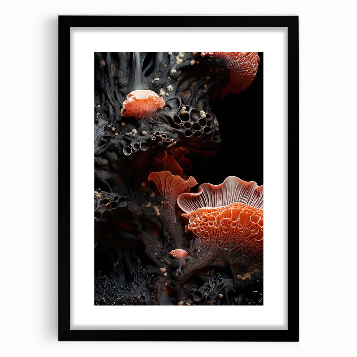 Extra large abstract art print featuring textured, colorful swirls on a framed canvas, ideal for living room decor.