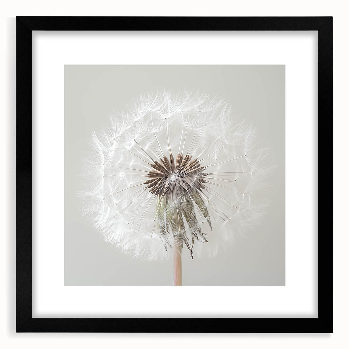 Extra large abstract art print featuring vibrant, textured floral patterns, framed in black, ideal for living room decor.